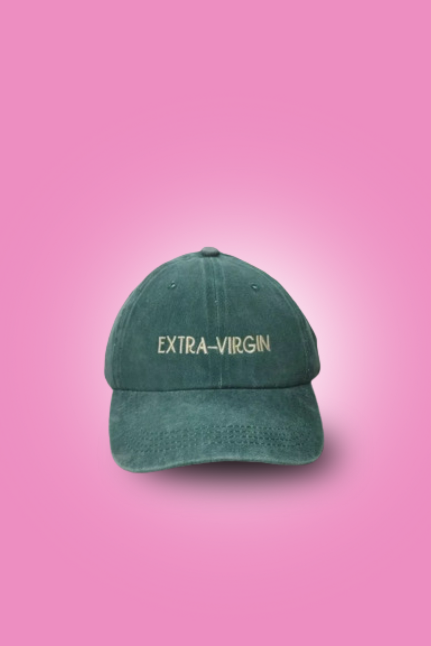 HELLSA keps Extra Virgin brodyr olivgrön dad-cap