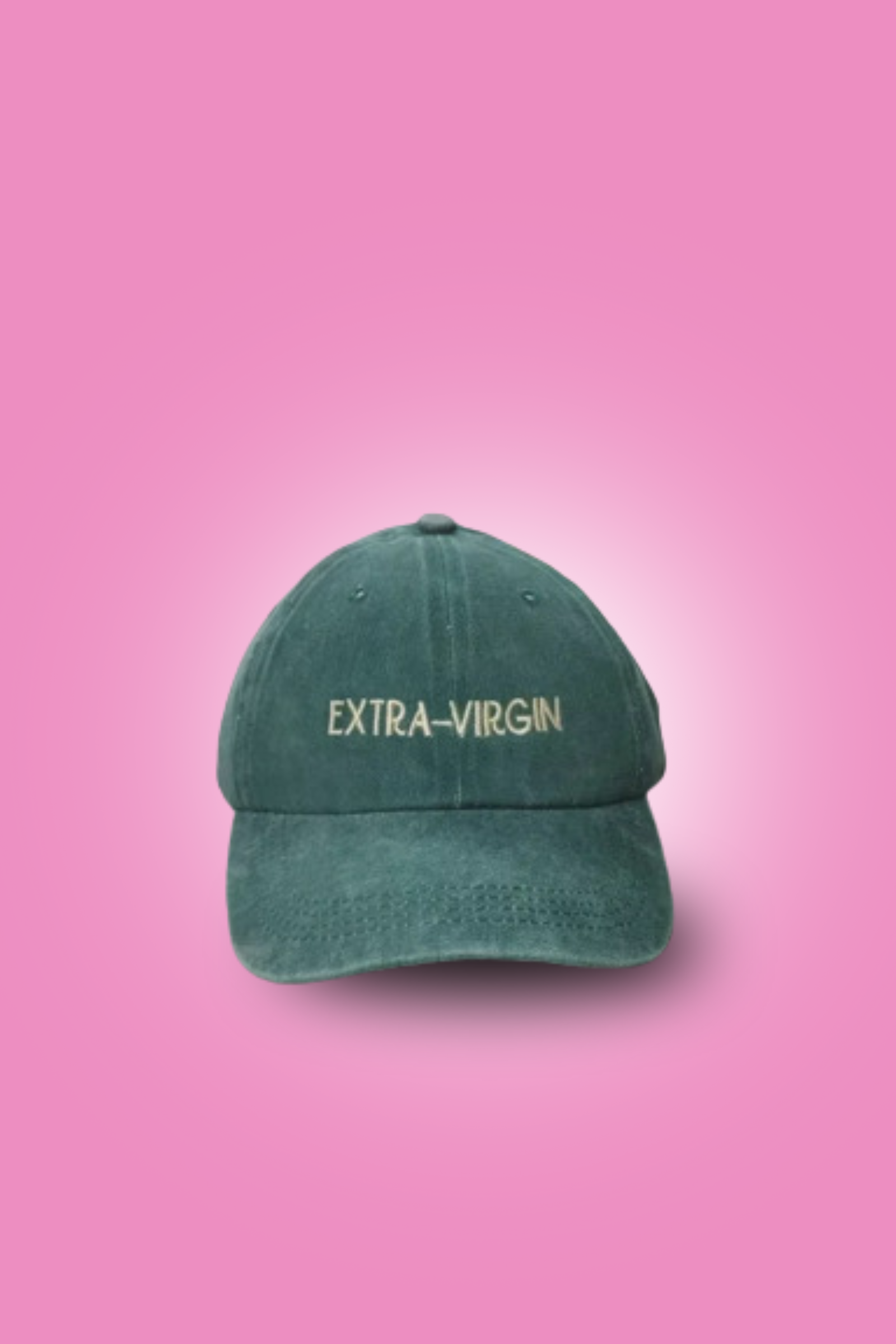 HELLSA keps Extra Virgin brodyr olivgrön dad-cap
